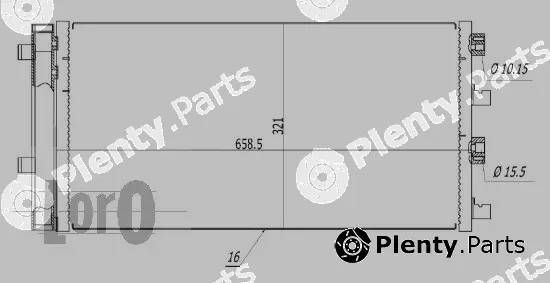 Abakus 010-016-0003 — Condenser, air conditioning