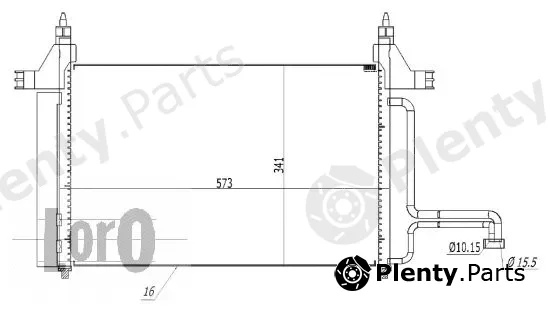Abakus 016-016-0007 — Condenser, air conditioning