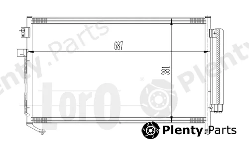 Abakus 049-016-0009 — Condenser, air conditioning