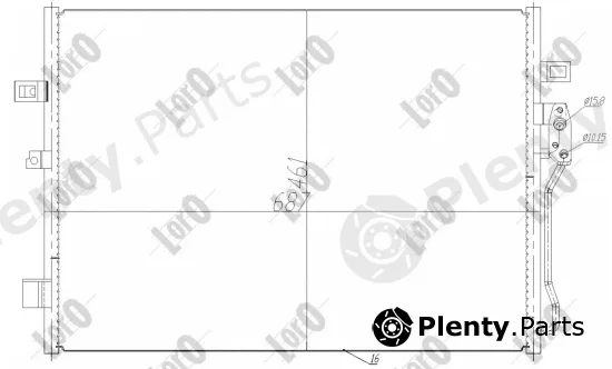 Abakus 015-016-0002 — Condenser, air conditioning