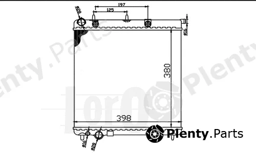 Abakus 009-017-0046 — Radiator, engine cooling