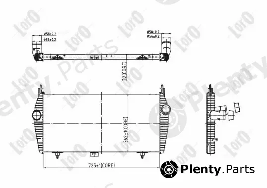 Abakus 009-018-0017 — Charge Air Cooler
