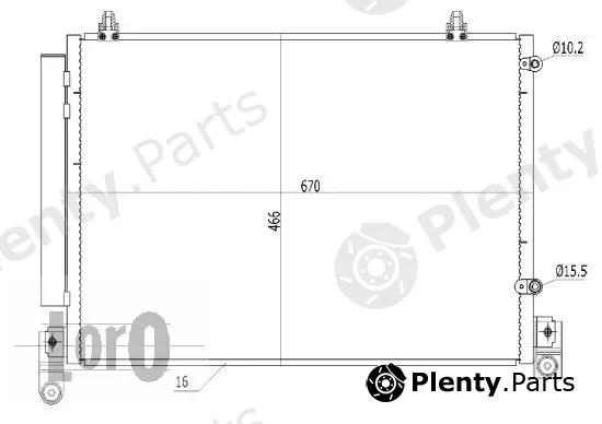 Abakus 030-016-0014 — Condenser, air conditioning