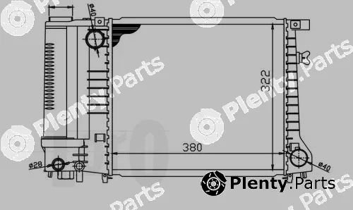 Abakus 004-017-0010 — Radiator, engine cooling