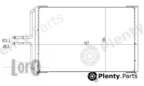 Abakus 042-016-0037 — Condenser, air conditioning