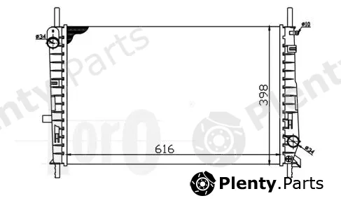 Abakus 017-017-0005 — Radiator, engine cooling