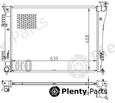 Abakus 019-017-0021-B — Radiator, engine cooling
