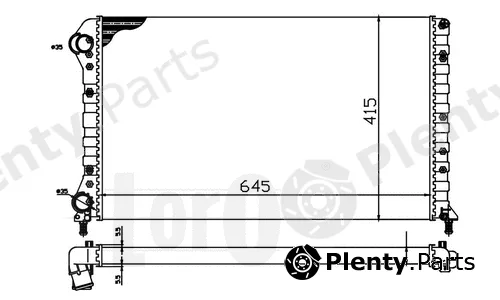 Abakus 017-017-0045 — Radiator, engine cooling