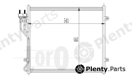 Abakus 023-016-0005 — Condenser, air conditioning