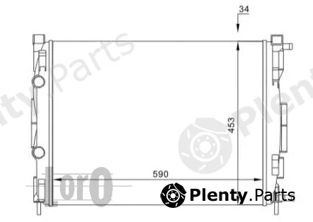 Abakus 042-017-0029 — Radiator, engine cooling