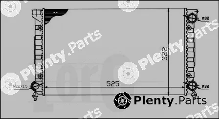Abakus 053-017-0023 — Radiator, engine cooling