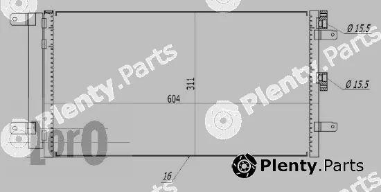 Abakus 016-016-0028 — Condenser, air conditioning