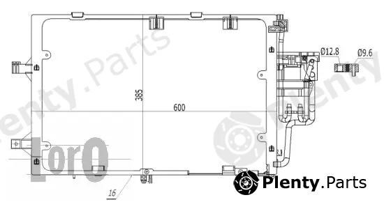 Abakus 037-016-0028 — Condenser, air conditioning