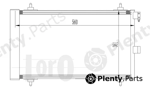 Abakus 009-016-0008 — Condenser, air conditioning