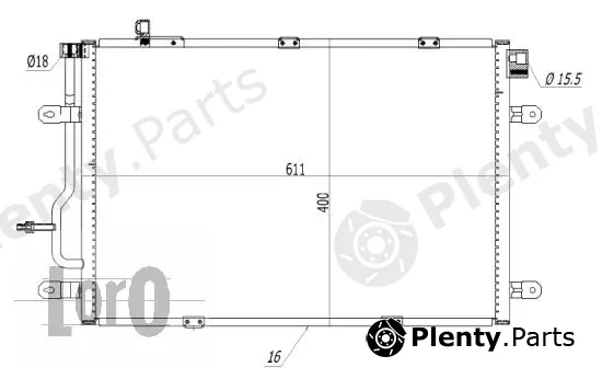 Abakus 003-016-0006 — Condenser, air conditioning