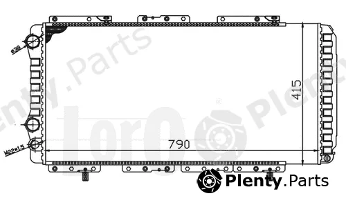 Abakus 009-017-0006 — Radiator, engine cooling