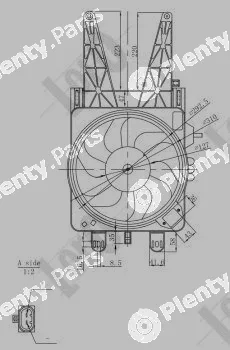 Abakus 016-014-0004-R — Fan, engine cooling