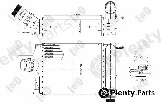 Abakus 010-018-0005 — Charge Air Cooler