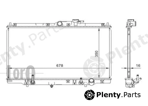 Abakus 018-017-0009 — Radiator, engine cooling