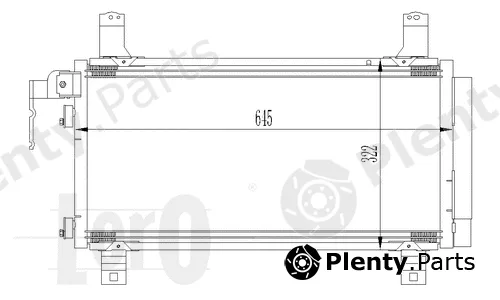 Abakus 030-016-0007 — Condenser, air conditioning