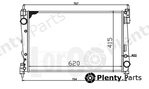 Abakus 037-017-0071 — Radiator, engine cooling