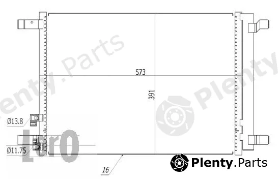 Abakus 003-016-0024 — Condenser, air conditioning
