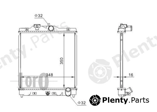 Abakus 018-017-0020 — Radiator, engine cooling