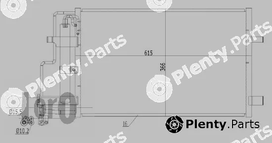 Abakus 030-016-0017 — Condenser, air conditioning