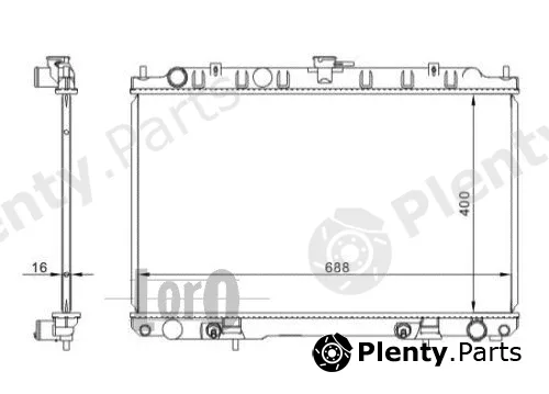 Abakus 035-017-0001 — Radiator, engine cooling