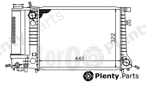 Abakus 004-017-0004 — Radiator, engine cooling