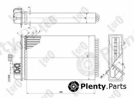 Abakus 008-015-0003 — Heat Exchanger, interior heating