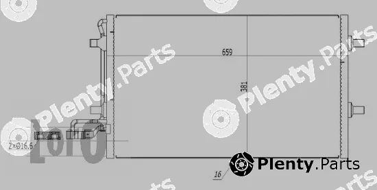 Abakus 052-016-0012 — Condenser, air conditioning