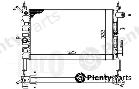 Abakus 037-017-0002 — Radiator, engine cooling