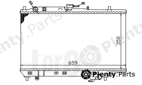 Abakus 030-017-0004 — Radiator, engine cooling