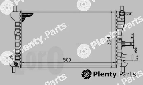 Abakus 017-017-0009 — Radiator, engine cooling