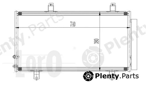 Abakus 051-016-0025 — Condenser, air conditioning