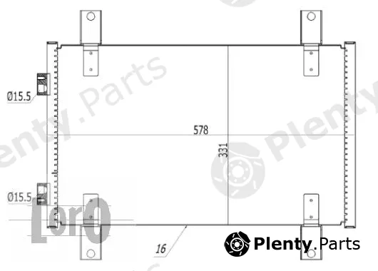Abakus 009-016-0024 — Condenser, air conditioning