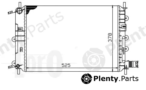 Abakus 017-017-0004 — Radiator, engine cooling
