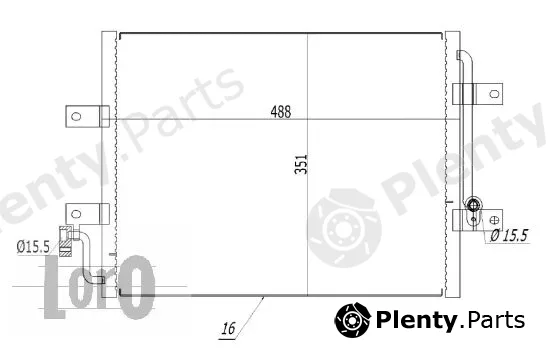 Abakus 016-016-0006 — Condenser, air conditioning