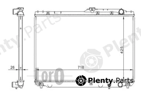 Abakus 051-017-0036 — Radiator, engine cooling