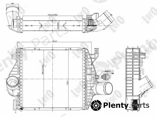 Abakus 054-018-0015 — Charge Air Cooler