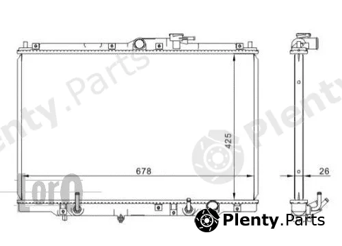 Abakus 018-017-0004 — Radiator, engine cooling