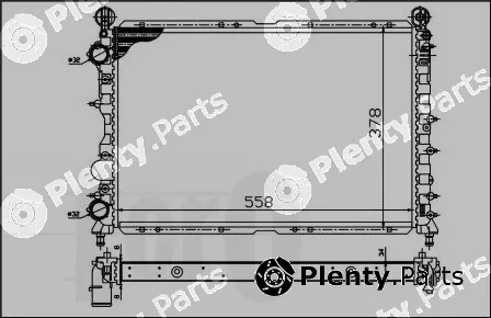 Abakus 002-017-0010 — Radiator, engine cooling