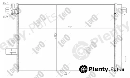 Abakus 053-016-0037 — Condenser, air conditioning