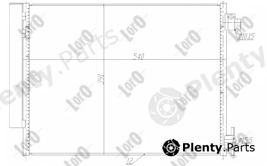 Abakus 042-016-0049 — Condenser, air conditioning