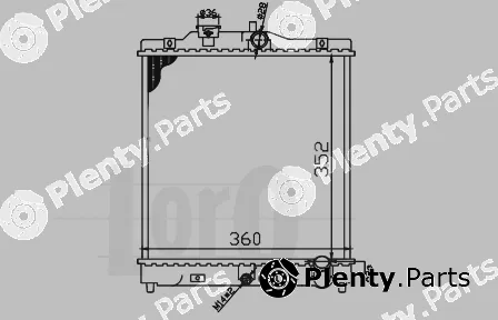 Abakus 018-017-0008 — Radiator, engine cooling