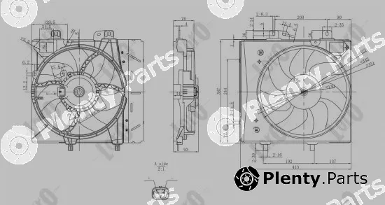 Abakus 009-014-0007 — Fan, engine cooling