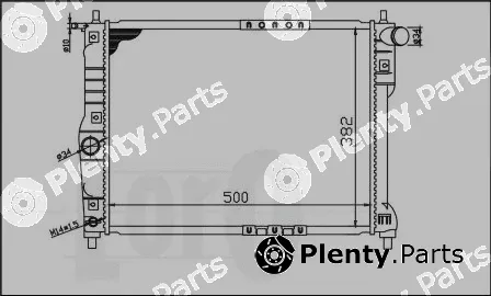 Abakus 011-017-0005 — Radiator, engine cooling
