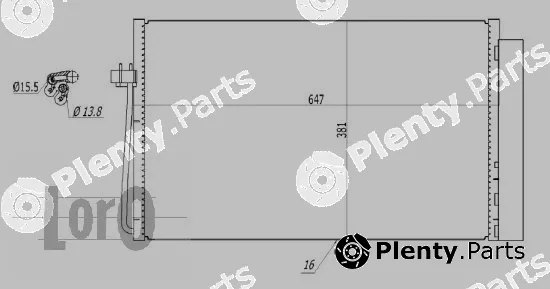 Abakus 004-016-0016 — Condenser, air conditioning