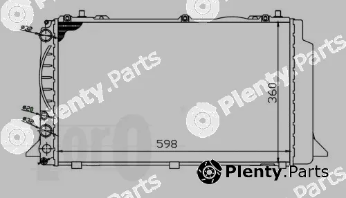 Abakus 003-017-0011 — Radiator, engine cooling